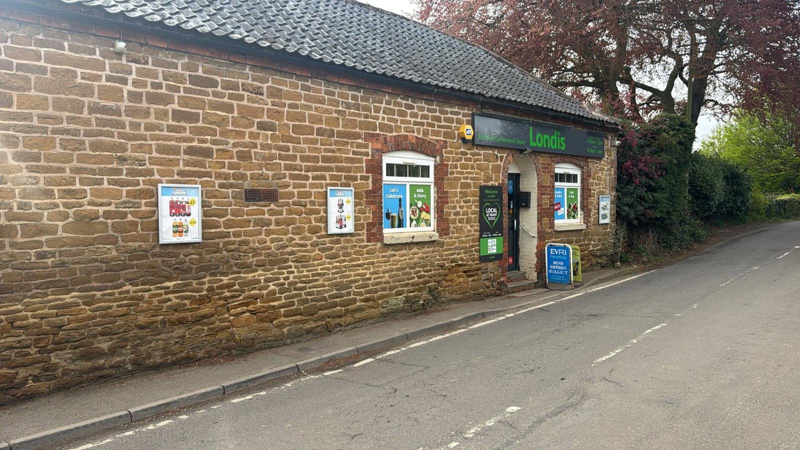 Stathern Village Store (Londis) shopfront on Main Street